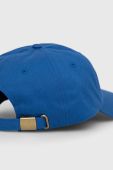Бавовняна бейсболка Vans з принтом колір блакитний