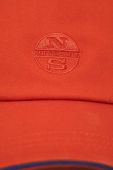 Бавовняна бейсболка North Sails колір помаранчевий однотонна