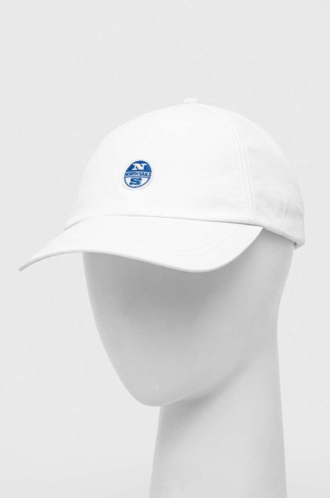 Кепка North Sails колір білий з аплікацією