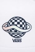 Кепка Vans колір білий з принтом