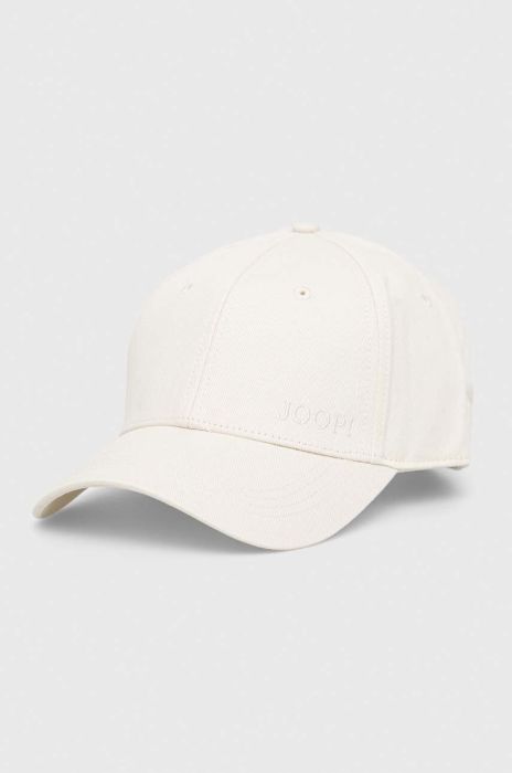 Бавовняна бейсболка Joop! колір бежевий з принтом