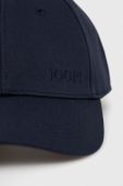 Бавовняна бейсболка Joop! колір синій з принтом