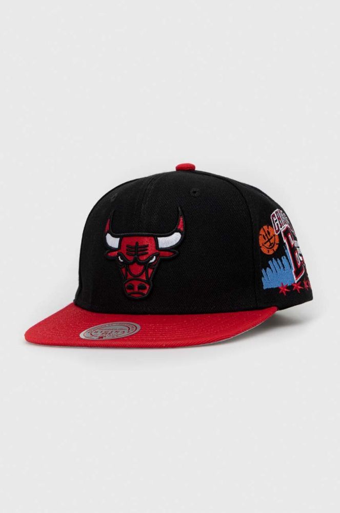 Кепка Mitchell&Ness Chicago Bulls колір чорний з аплікацією (3228375)