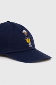 Бавовняна бейсболка Polo Ralph Lauren колір синій з аплікацією (3294870)