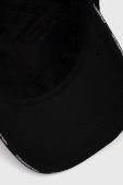 Бавовняна бейсболка Karl Lagerfeld колір чорний з аплікацією (2893625)
