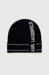 Шапка з домішкою кашеміру Karl Lagerfeld колір чорний з тонкого трикотажу (2911006) Шапка з домішкою кашеміру Karl Lagerfeld колір чорний з тонкого трикотажу (2911006)