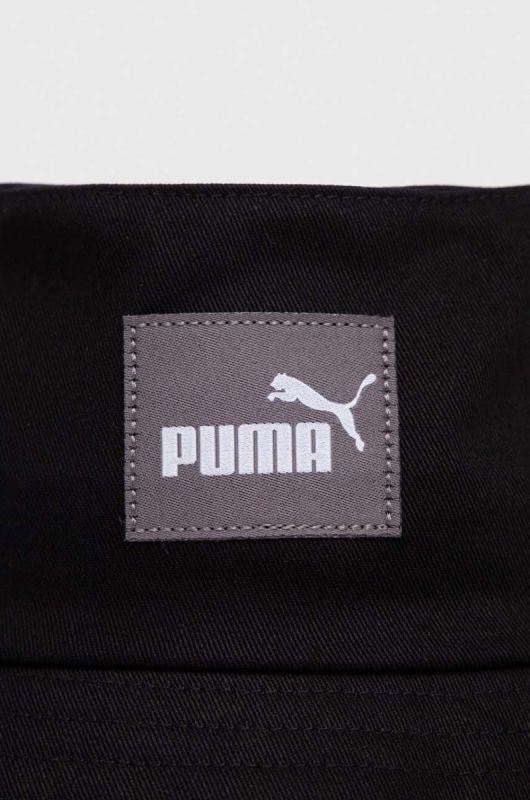 Бавовняний капелюх Puma колір чорний з бавовни фото 2