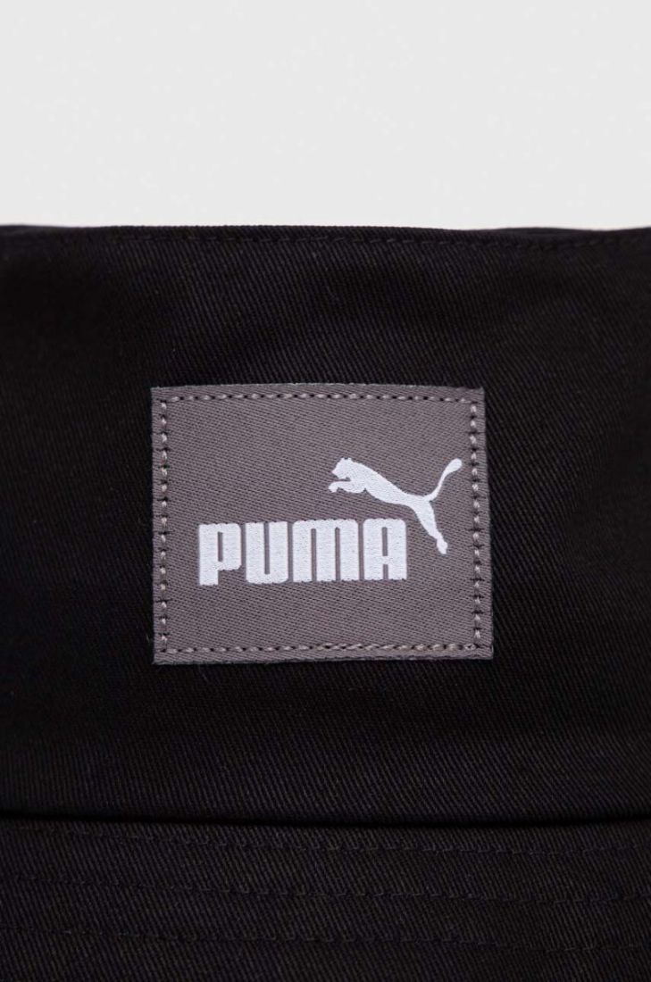 Бавовняний капелюх Puma колір чорний з бавовни