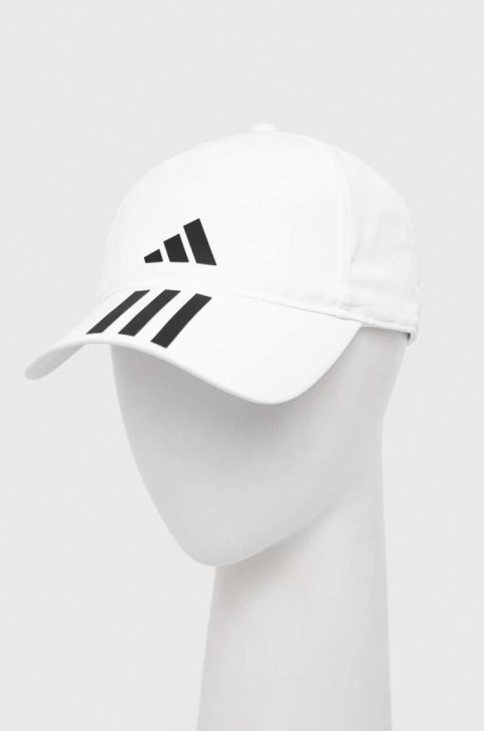 Кепка adidas Performance колір білий з принтом (2885263)