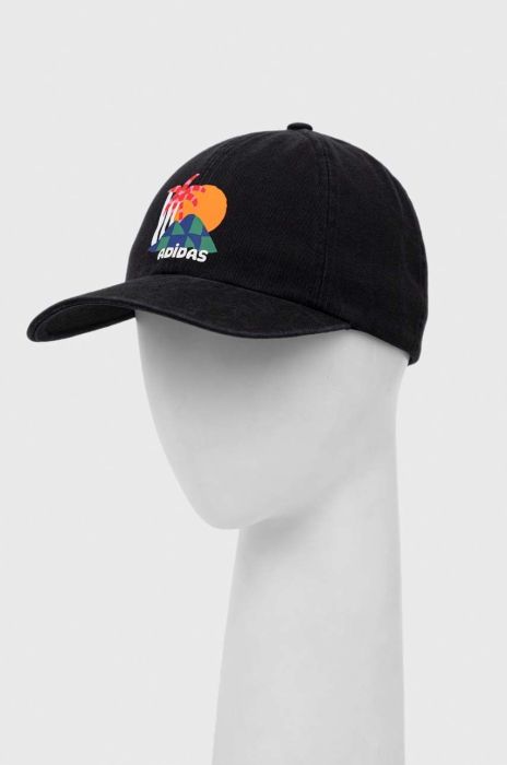 Кепка adidas FARM колір чорний з принтом