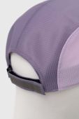 Кепка The North Face колір фіолетовий з принтом