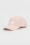 Кепка The North Face колір рожевий з принтом