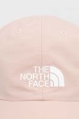 Кепка The North Face колір рожевий з принтом