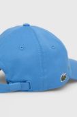 Бавовняна бейсболка Lacoste однотонна RK0440-031 колір блакитний