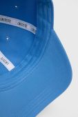 Бавовняна бейсболка Lacoste однотонна RK0440-031 колір блакитний