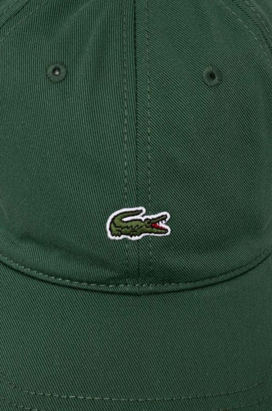 Бавовняна бейсболка Lacoste колір зелений з аплікацією RK0491-031 фото 2