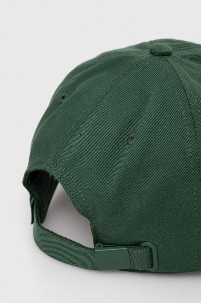 Бавовняна бейсболка Lacoste колір зелений з аплікацією RK0491-031 фото 3