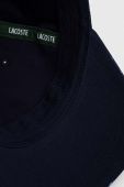 Бавовняна бейсболка Lacoste колір синій візерунок