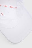 Бавовняна кепка Lacoste x Netflix колір білий з аплікацією RK7743-VIQ (3273694)