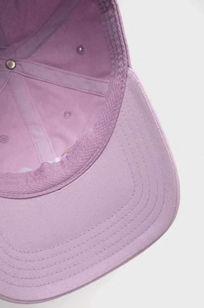 Бавовняна бейсболка Fila колір рожевий з аплікацією фото 4
