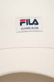 Бавовняна бейсболка Fila колір бежевий з аплікацією (3013480)