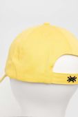 Бавовняна бейсболка United Colors of Benetton колір жовтий з аплікацією (3279011)