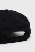 Бавовняна бейсболка United Colors of Benetton колір чорний з аплікацією