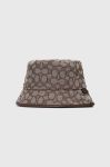 Капелюх Coach колір бежевий Капелюх Coach колір бежевий