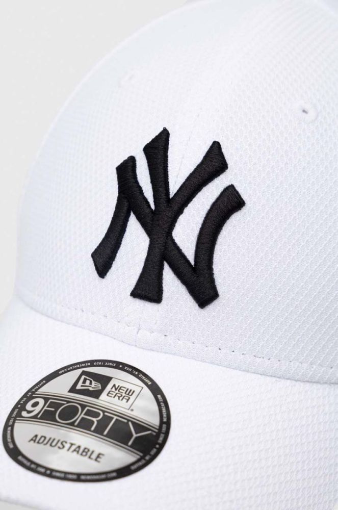Кепка New Era колір білий візерунок NEW YORK YANKEES фото 2