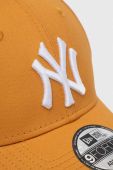 Бавовняна бейсболка New Era колір жовтий візерунок NEW YORK YANKEES 60298721.SNDWHI-SNDWHI