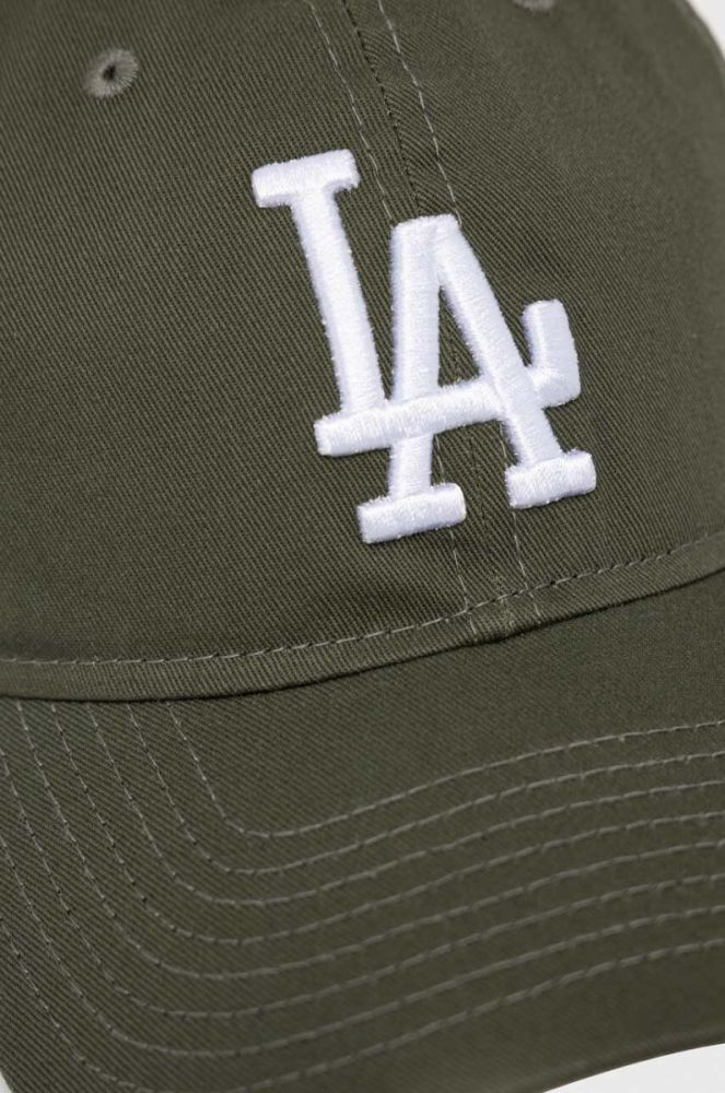 Бавовняна бейсболка New Era колір зелений з аплікацією LOS ANGELES DODGERS (3138618) фото 2