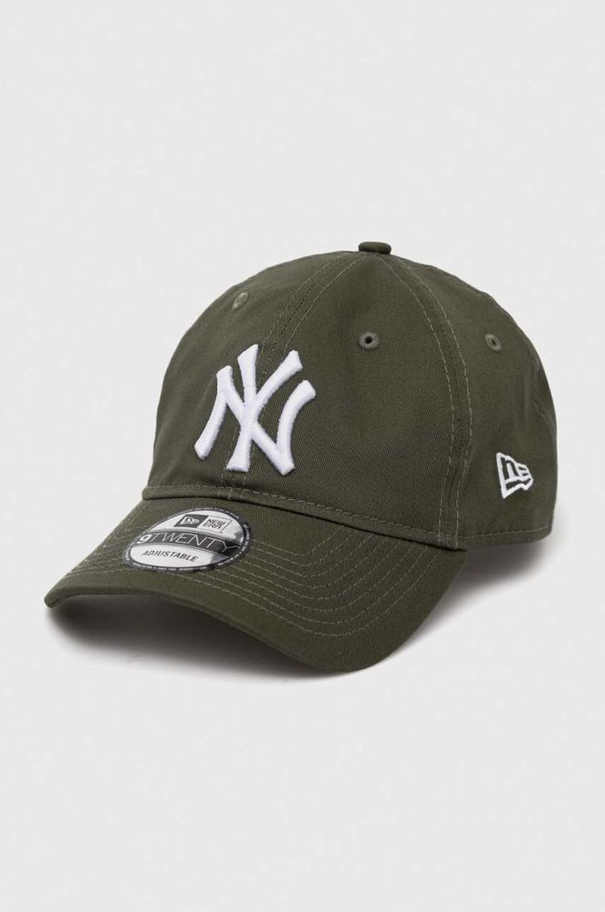 Бавовняна бейсболка New Era колір зелений візерунок NEW YORK YANKEES