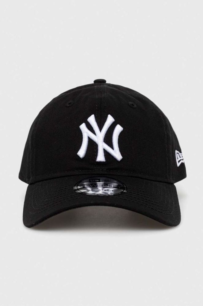 Бавовняна бейсболка New Era колір чорний з аплікацією NEW YORK YANKEES (3142591) фото 2