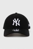 Бавовняна бейсболка New Era колір чорний з аплікацією NEW YORK YANKEES (3142591)