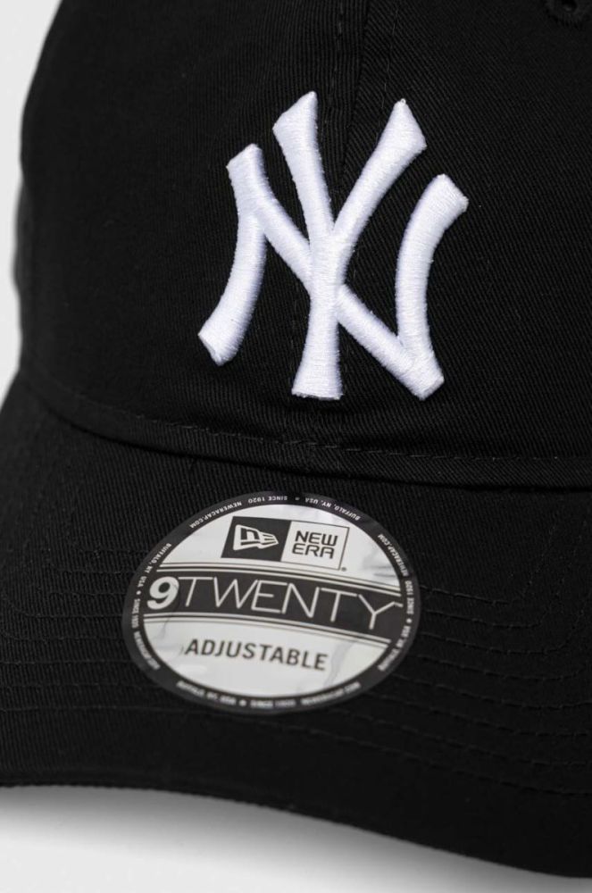 Бавовняна бейсболка New Era колір чорний з аплікацією NEW YORK YANKEES (3142591) фото 4
