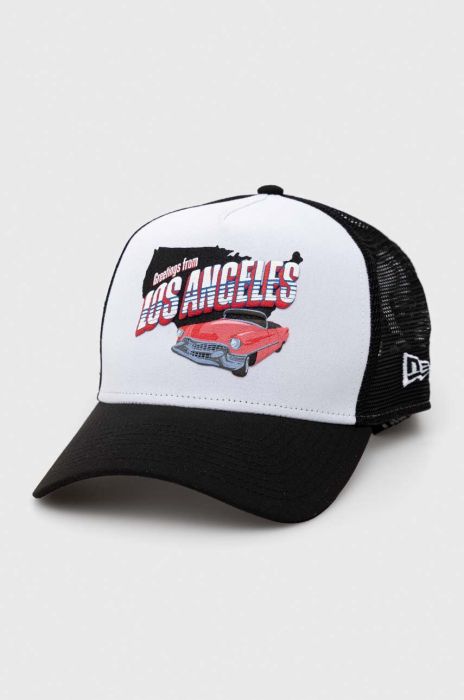 Кепка New Era колір білий з аплікацією NEW ERA