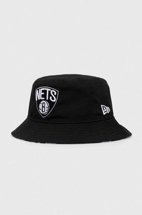 Капелюх New Era колір чорний BROOKLYN NETS