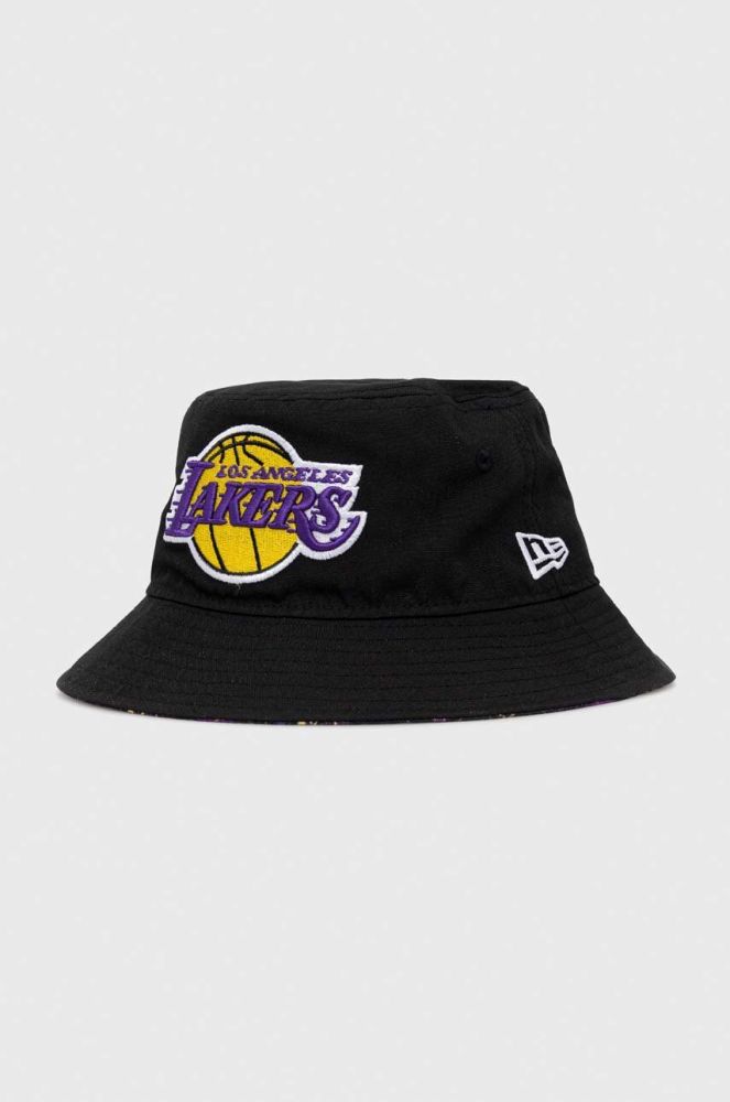 Капелюх New Era колір чорний LOS ANGELES LAKERS 60298685.BLK-BLK