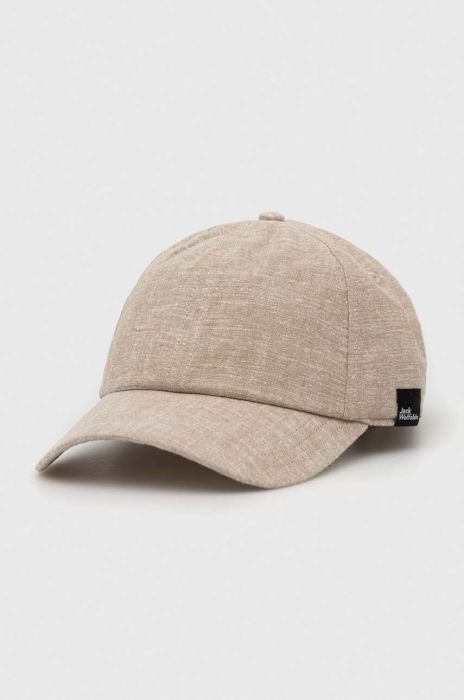 Кепка Jack Wolfskin Sandroute колір бежевий меланж