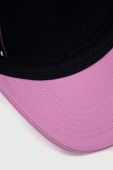 Бавовняна бейсболка Champion колір фіолетовий з аплікацією