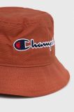 Бавовняний капелюх Champion колір коричневий з бавовни