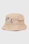 Бавовняний капелюх Champion колір бежевий з бавовни Бавовняний капелюх Champion колір бежевий з бавовни