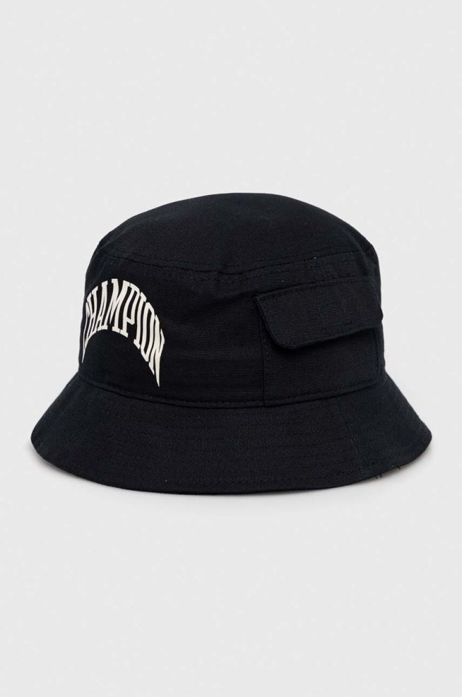 Бавовняний капелюх Champion колір чорний з бавовни (3027648)