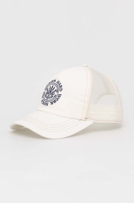 Кепка Dickies колір білий з аплікацією