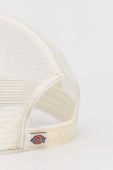 Кепка Dickies колір білий з аплікацією