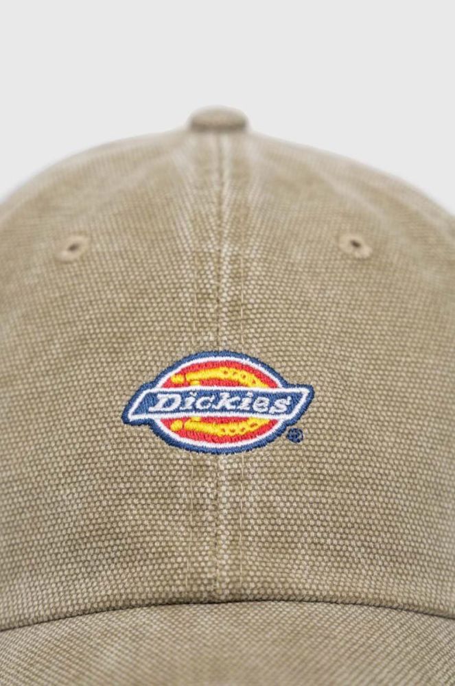 Бавовняна бейсболка Dickies колір зелений з аплікацією (3162890) фото 3