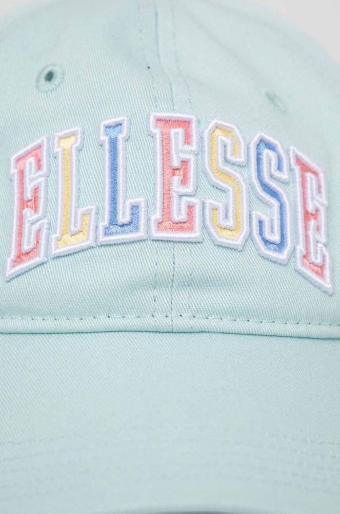 Бавовняна бейсболка Ellesse з аплікацією колір блакитний (3224436) фото 2