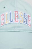 Бавовняна бейсболка Ellesse з аплікацією колір блакитний (3224436)