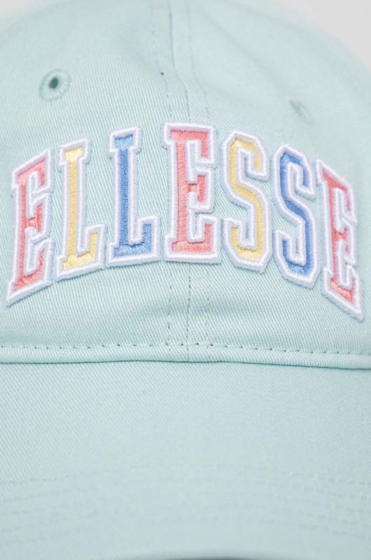 Бавовняна бейсболка Ellesse з аплікацією колір блакитний (3224436) фото 2