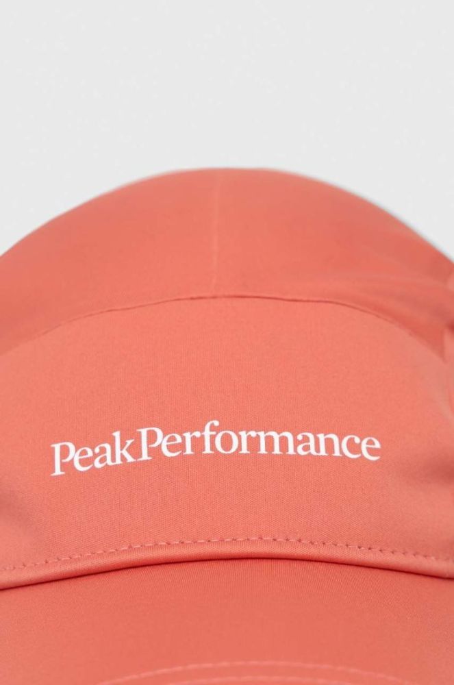 Кепка Peak Performance Tech Player колір рожевий з принтом фото 2